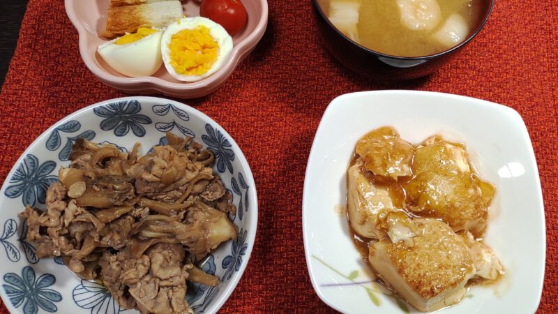 豚肉と舞茸の酢醤油炒め（シェフドラム作） 